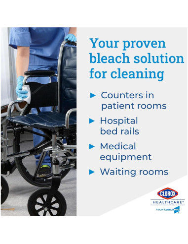 Toallitas Germicidas Clorox Healthcare 70 Unidades 17.1x22.9 cm