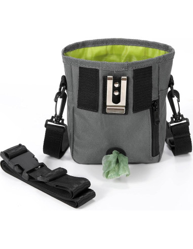 Bolsa de Golosinas para Perros Egiao, Cierre Magnético Gris