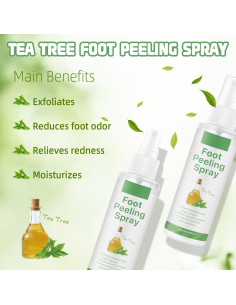 Spray Exfoliante Vegano para Pies BIYING 120ml Hidratante 2