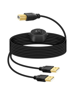 Cable Divisor USB 2 en 1 RIIEYOCA 4.5M con Interruptor
