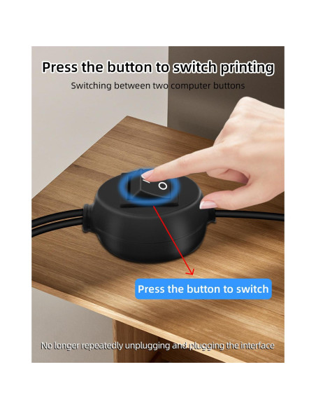 Cable Divisor USB 2 en 1 RIIEYOCA 4.5M con Interruptor