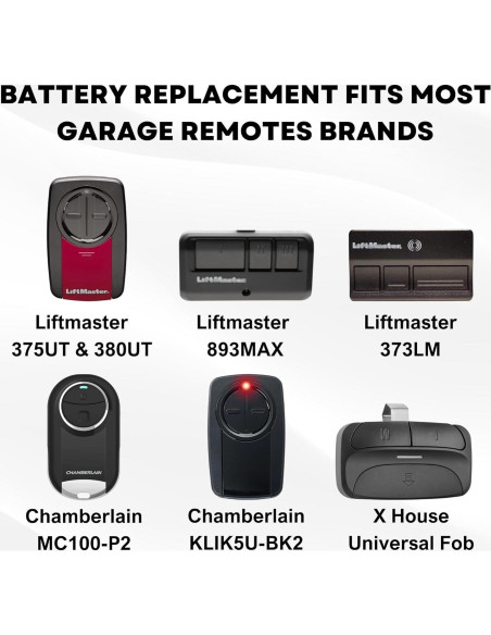 Baterías CR2032 de Litio - Paquete de 2 para Abridores de Garaje