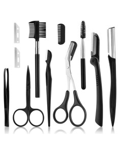 Kit de Cuidado de Cejas ZTRHYOO 11 en 1 - Rasuradora y Herramientas