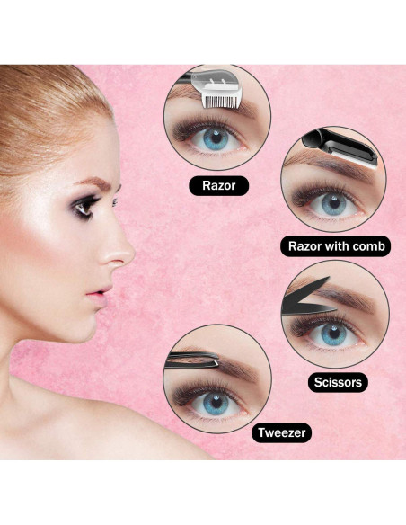 Kit de Cuidado de Cejas ZTRHYOO 11 en 1 - Rasuradora y Herramientas Kit de Cuidado de Cejas ZTRHYOO 11 en 1 - Rasuradora y Herramientas