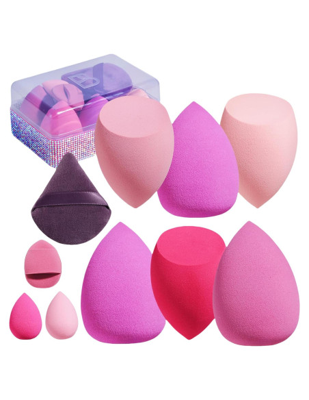 Conjunto de Esponjas de Maquillaje BS-MALL 10 Piezas - Diamante