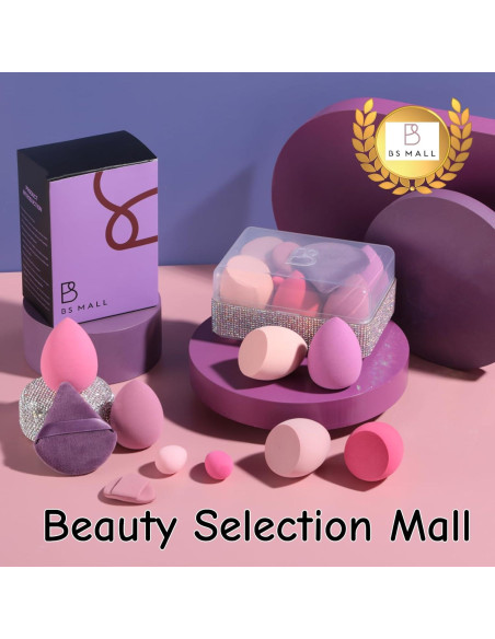Conjunto de Esponjas de Maquillaje BS-MALL 10 Piezas - Diamante