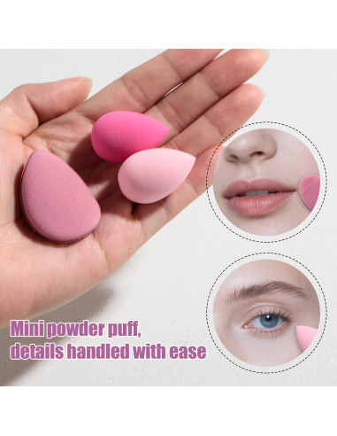 Conjunto de Esponjas de Maquillaje BS-MALL 10 Piezas - Diamante