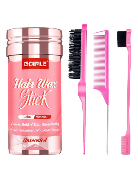 Set de Barra de Cera para Cabello Goiple 75g + Cepillos 4pcs Set de Barra de Cera para Cabello Goiple 75g + Cepillos 4pcs