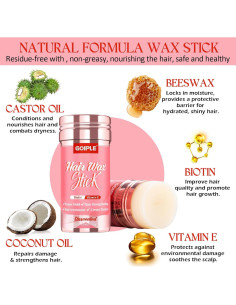 Set de Barra de Cera para Cabello Goiple 75g + Cepillos 4pcs 2