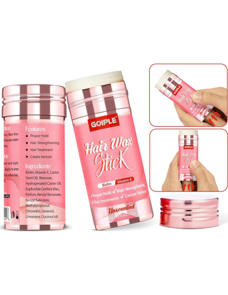 Set de Barra de Cera para Cabello Goiple 75g + Cepillos 4pcs Set de Barra de Cera para Cabello Goiple 75g + Cepillos 4pcs