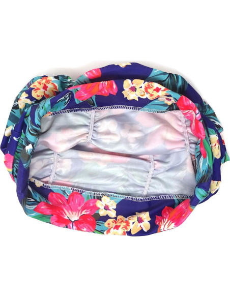 Gorro de natación plisado Honbay para cabello largo - Canna