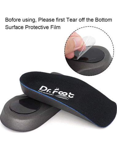 Inserts ortopédicos Dr. Foot 3/4 para pies planos - Grande