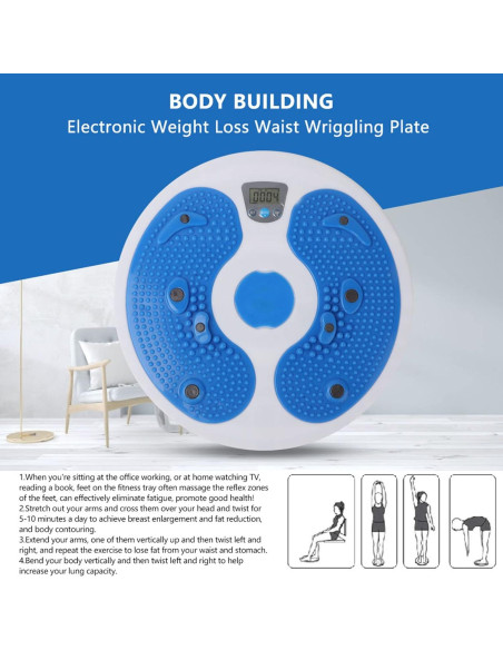 Disco Giratorio de Cintura Cocoarm para Ejercicio y Masaje
