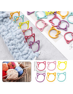 24 Marcadores de Puntos de Tejido Xinjoduz Multicolor Metal 2