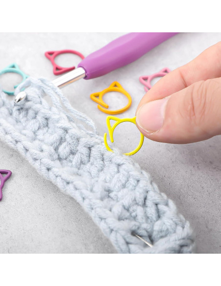 24 Marcadores de Puntos de Tejido Xinjoduz Multicolor Metal