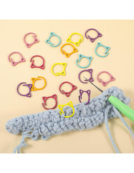 24 Marcadores de Puntos de Tejido Xinjoduz Multicolor Metal