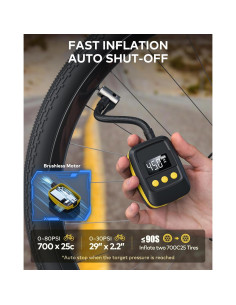 Bomba de Bicicleta Eléctrica MLIFEMFUL TQ2408 150 PSI Portátil 2