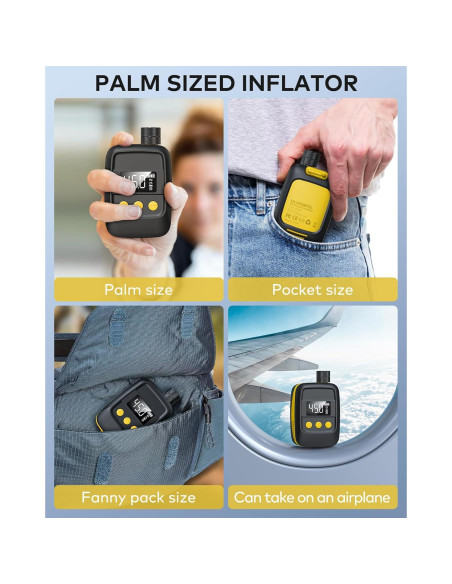 Bomba de Bicicleta Eléctrica MLIFEMFUL TQ2408 150 PSI Portátil