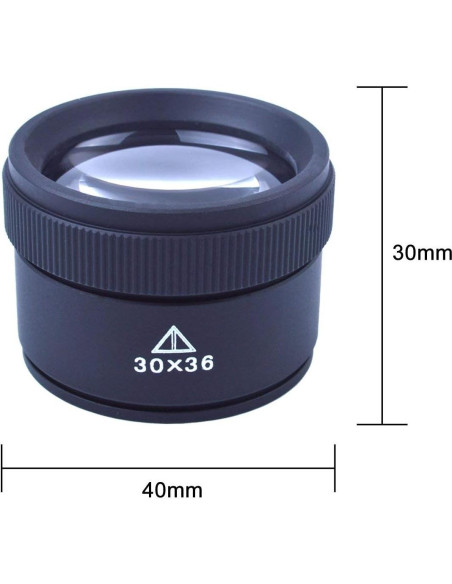 Lupa de Aumento 30X JIAHG Portátil para Joyería y Monedas