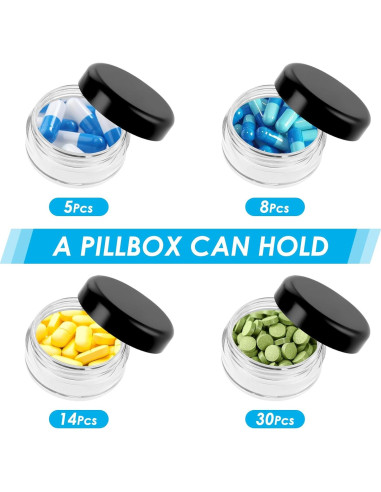 5 Estuches para Pastillas Gjinxi664296, Organizador Portátil 20x12 cm