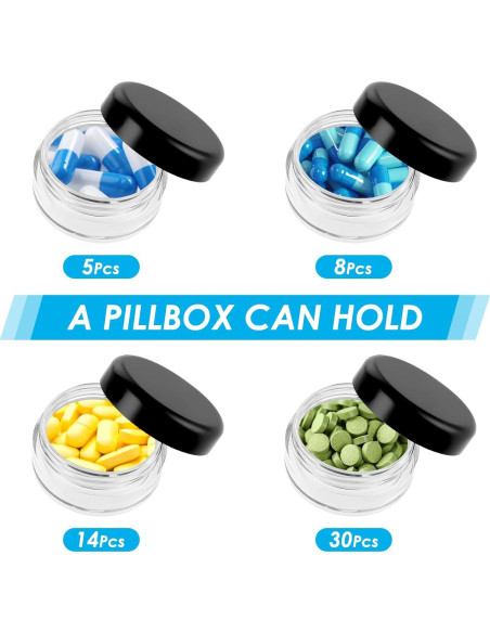 5 Estuches para Pastillas Gjinxi664296, Organizador Portátil 20x12 cm