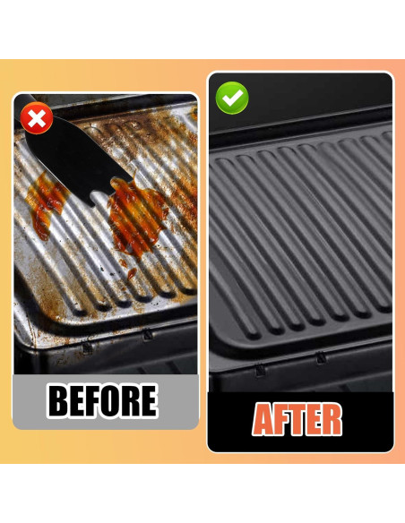 2 Raspadores de Parrilla de Nylon COMNICO para George Foreman