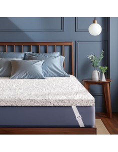 Colchón Topper SyMax Reina 5 cm Espuma Viscoelástica con Gel 2