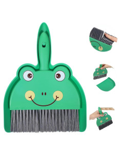 Juego de Mini Escoba y Recogedor Tyqour Verde 23.5x17cm