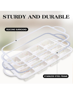 Molde para Brownie Cuadrado AOTASO 2 Pcs Silicona Antiadherente 2