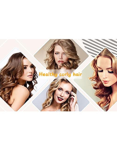 48 Rulos para Cabello Sin Calor Nerjan 30 cm - Espiral y Onda