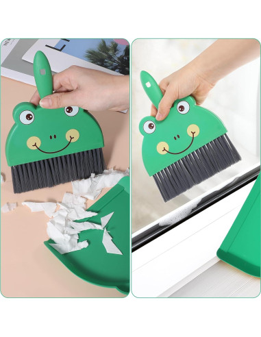 Juego de Mini Escoba y Recogedor Tyqour Verde 23.5x17cm