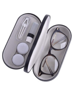Estuche para Lentes de Contacto Tiger007 con Espejo y Accesorios