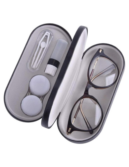 Estuche para Lentes de Contacto Tiger007 con Espejo y Accesorios