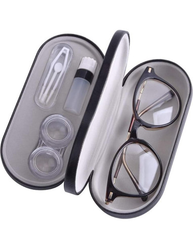 Estuche para Lentes de Contacto Tiger007 con Espejo y Accesorios