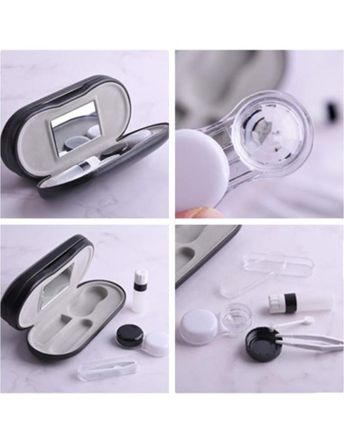 Estuche para Lentes de Contacto Tiger007 con Espejo y Accesorios