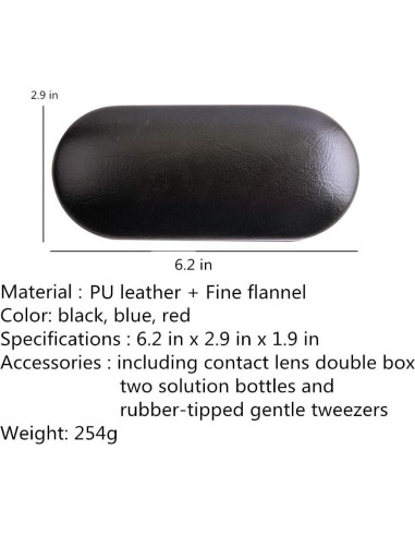 Estuche para Lentes de Contacto Tiger007 con Espejo y Accesorios