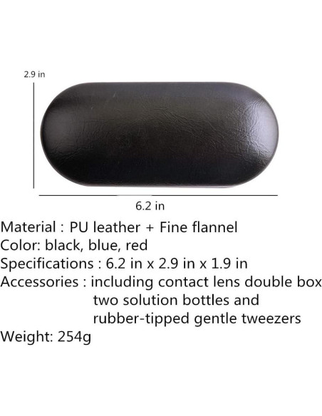 Estuche para Lentes de Contacto Tiger007 con Espejo y Accesorios