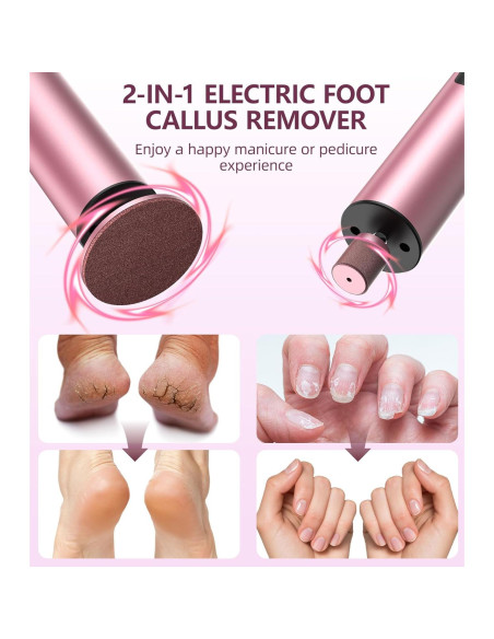 Removedor de Callos Eléctrico Inalámbrico ERYUHAIAN 6 Velocidades