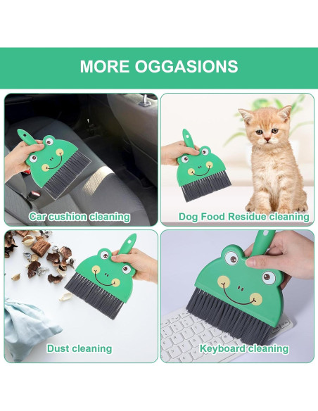 Juego de Mini Escoba y Recogedor Tyqour Verde 23.5x17cm