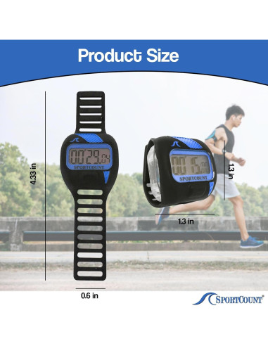 Contador de Vueltas SC SPORTCOUNT Impermeable para Natación y Ciclismo