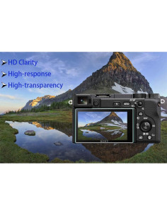 Protector de Pantalla Sony Alpha A6000 A6100 0.3mm Vidrio 9H 2