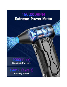 Soplador de Aire Comprimido Eléctrico Swiitaey 180,000 RPM 2