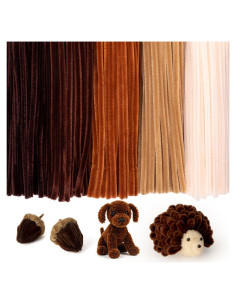 Limpiapipas Marrones Caydo 500 Piezas 30 cm Manualidades