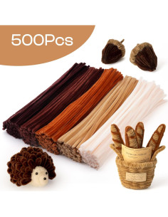 Limpiapipas Marrones Caydo 500 Piezas 30 cm Manualidades 2