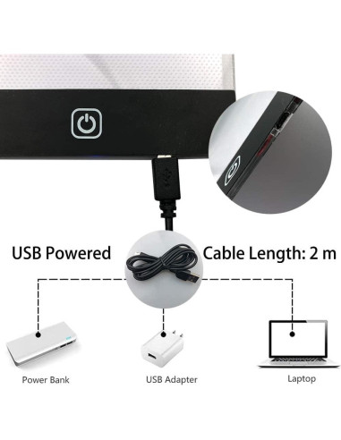 Kit de Accesorios de Arte de Diamante XEUZK A4 con Luz LED