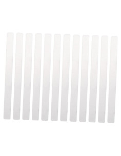 24 Etiquetas de Plantas Acrílicas Genérico 12x1cm Transparentes