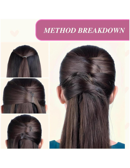 Juego de 500 Horquillas Negras Premium Sahu Infra 3.8cm Juego de 500 Horquillas Negras Premium Sahu Infra 3.8cm