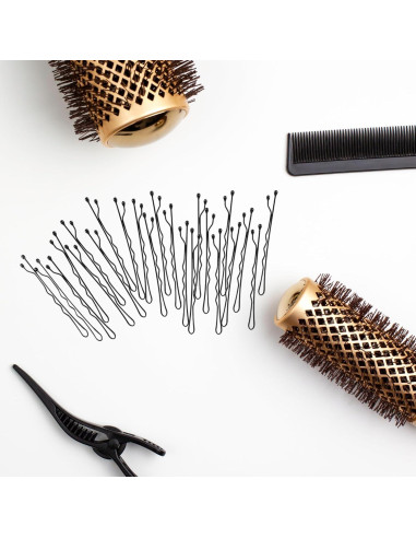 Juego de 500 Horquillas Negras Premium Sahu Infra 3.8cm