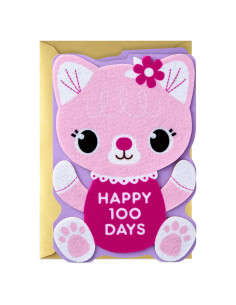 Tarjeta de Felicitación Hallmark Ocho Bambú 100 Días Bebé Niña