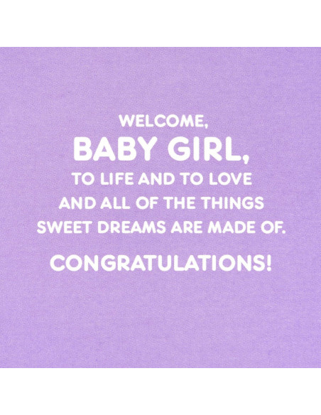 Tarjeta de Felicitación Hallmark Ocho Bambú 100 Días Bebé Niña